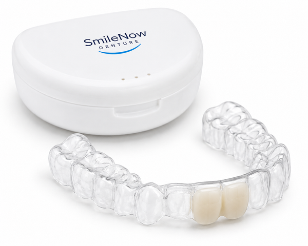 Essix 1–2 Tooth Replacement | Custom Clear Retainer with Replacement Teeth